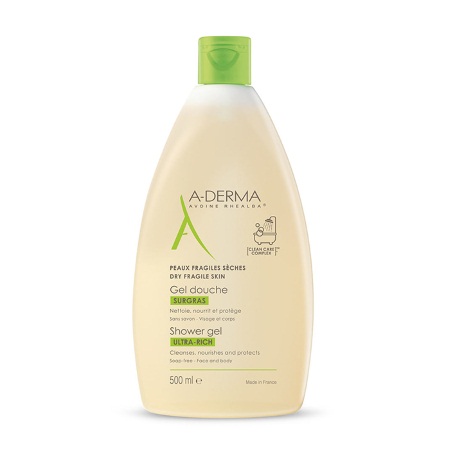 Aderma Gel Douche Surgras Ultra-Rich shower gel 500ml