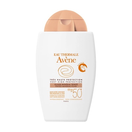 Avene Eau Thermale Fluide Mineral Teinte SPF50+ Αντιηλιακό Προσώπου για το Ευαίσθητο μη Ανεκτικό Δέρμα με Χρώμα 40ml