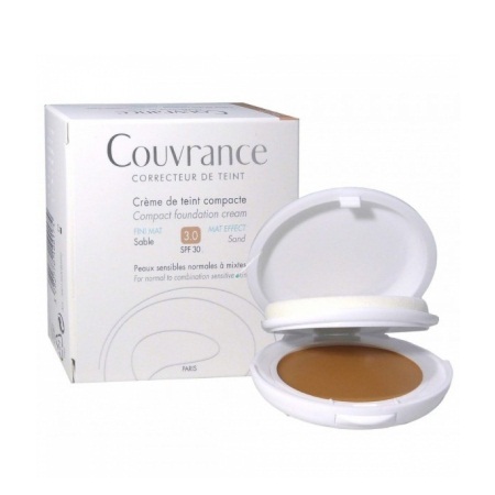 Avene Couvrance Κρέμα Compact για Κανονικές-Μικτές Επιδερμίδες Oil Free 3.0 Sable SPF30 10gr