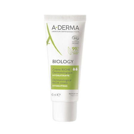 Aderma Biology Dermatological Rich Cream Hydrating Ενυδατική Κρέμα Με Πλούσια Υφή 40ml