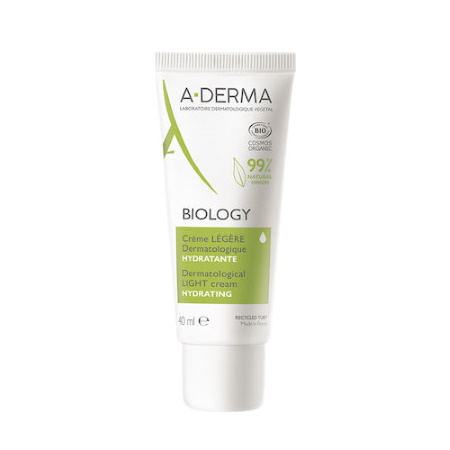 Aderma Biology Dermatological Light Cream Hydrating Ενυδατική Κρέμα Με Ελαφριά Υφή 40ml