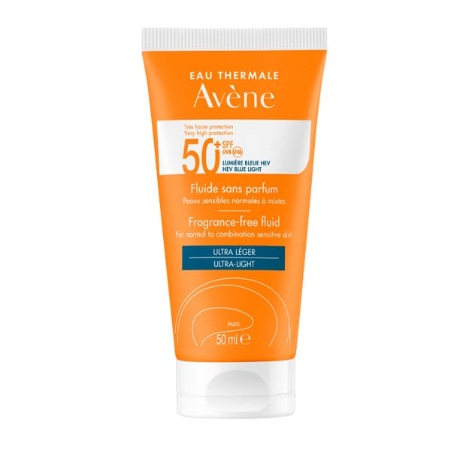 Avene Soins Solaires Fluide Sans Parfum Αντιηλιακή Κρέμα Προσώπου Χωρίς Άρωμα SPF50+ 50ml