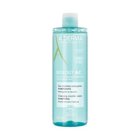 ADerma Biology AC Cleansing Micellaire Water Νερό Καθαρισμού Και Ντεμακιγιάζ Με Μικύλλια 400 ml