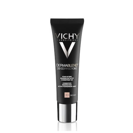 Vichy Dermablend 3D Correction Corrective Resurfating Active Foundation 16HR SPF25 Beige 30 Καλυπτικό Make-Up Προσώπου 30ml
