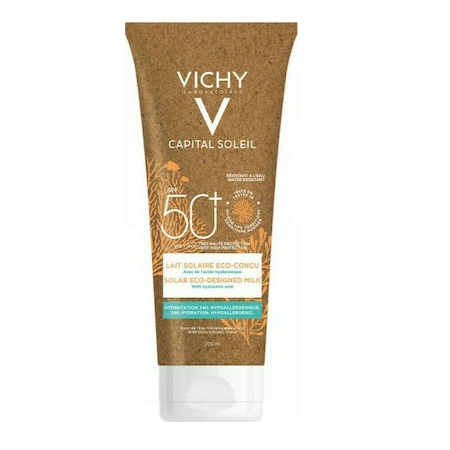 Vichy Capital Soleil Milk Eco Designed  Αντηλιακό Γαλάκτωμα για Πρόσωπο και Σώμα SPF50+ 200ml
