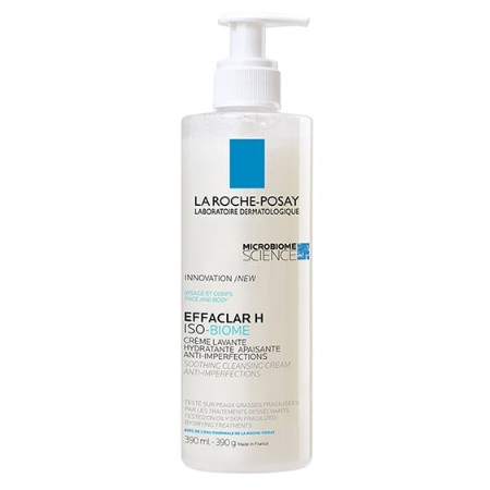 La Roche Posay Effaclar H Iso-Biome Creme Lavante Hydratante Καταπραϋντική Ενυδατική Κρέμα Καθαρισμού 400ml