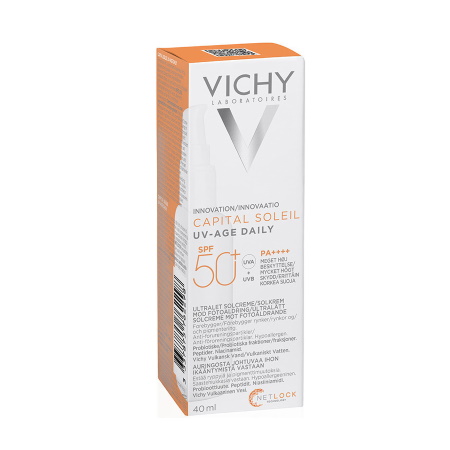 Vichy Capital Soleil UV-Age Daily Tinted SPF50+ Λεπτόρρευστο Αντηλιακό Προσώπου κατά της Φωτογήρανσης με Χρώμα 40ml