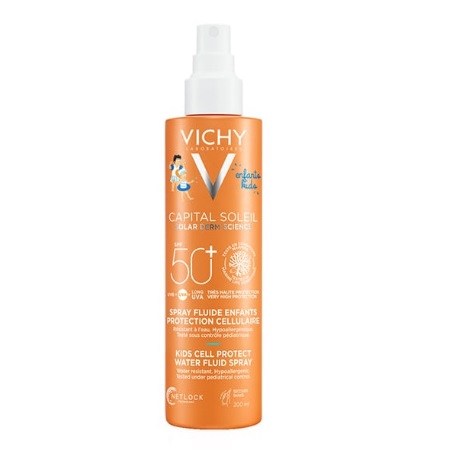 Vichy Capital Soleil Cell Protect Kids Spray Παιδικό Αντηλιακό Σπρέι για Πρόσωπο & Σώμα SPF50+  200ml