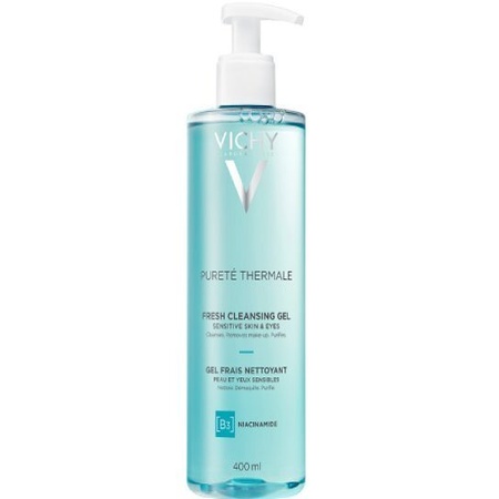 Vichy Purete Thermale Fresh Cleansing Gel B3 & Niacinamide Δροσερό Τζελ Καθαρισμού για Ευαίσθητες Επιδερμίδες 400ml
