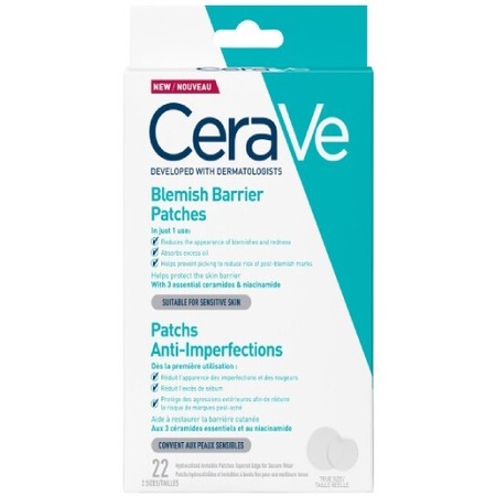 Cerave Blemish Barrier Patches Αυτοκόλλητα Επιθέματα για Μικρές & Μεγάλες Ατέλειες 22 Τεμάχια