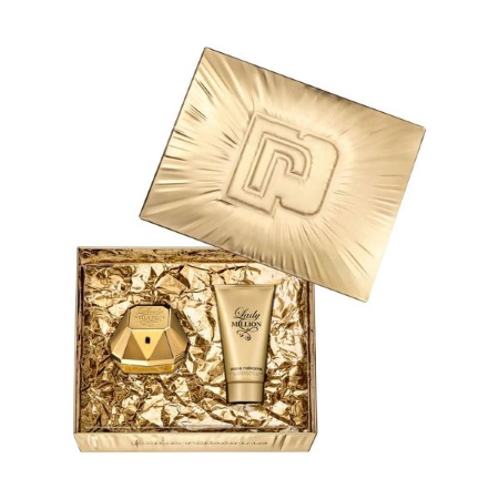 Paco Rabanne Gift Set Lady Million Set Eau De Parfum 50ml And Body Lotion 75ml