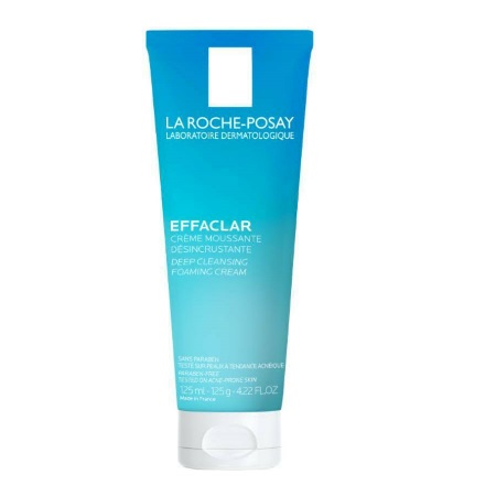 La Roche Posay Effaclar Creme Moussante Αφρώδης Κρέμα για Βαθύ Καθαρισμό 125ml