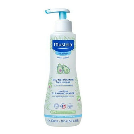 Mustela No-Rinse Cleansing Water Νερό Καθαρισμού χωρίς Ξέβγαλμα  με Βιολογικό Αβοκάντο 300ml