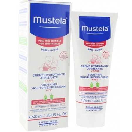 Mustela Bebe Soothing Moisturizing Cream Καταπραϋντική Κρέμα Ενυδάτωσης Προσώπου Για Βρέφη Και Παιδιά 40ml