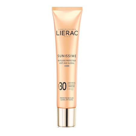 Lierac Sunissime BB Fluide Protecteur Anti-Age Global Αντηλιακή, Αντιγηραντική Λεπτόρρευστη Κρέμα Προσώπου με Χρώμα Spf30+ 40ml