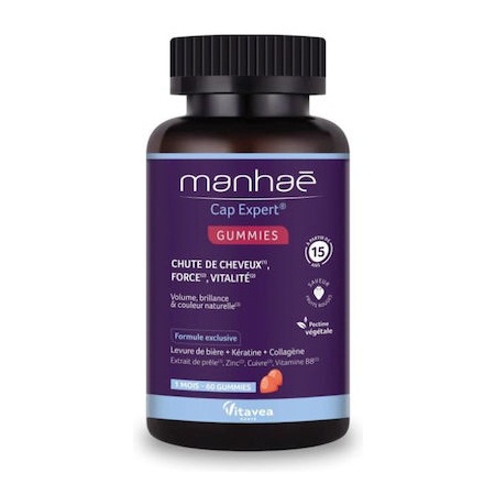 Vitavea Manhae Cap Expert Hair Συμπλήρωμα Διατροφής Κατά της Τριχόπτωσης 60 Μασώμενα Ζελεδάκια