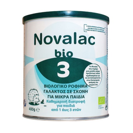Novalac Bio 3 Βιολογικό Ρόφημα Γάλακτος σε Σκόνη για Μικρά Παιδιά από 1 ως 3 ετών 400g