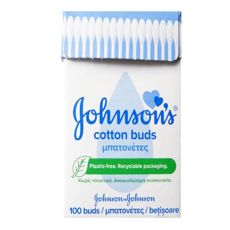 Johnsons Baby Cotton Buds Μπατονέτες Βαμβακιού 100 τεμάχια