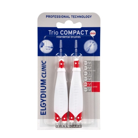 Elgydium Trio Compact Large Space Fine 3 Μεσοδόντια βουρτσάκια