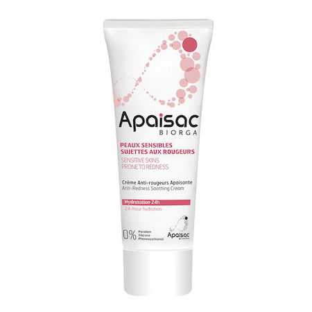 Biorga Apaisac Anti-Redness Soothing Cream 24ωρη Ενυδατική Κρέμα Κατά της Ερυθρότητας 40ml