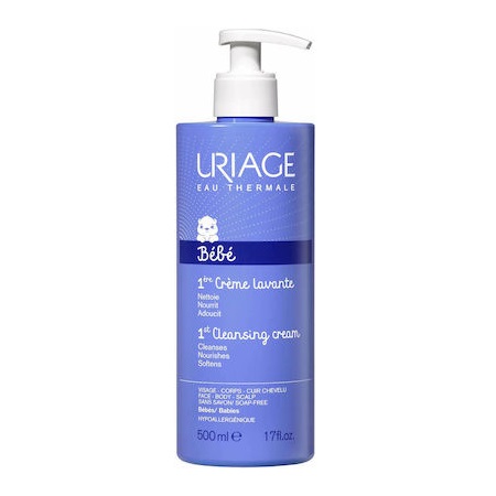 Uriage Lavante Cleansing Cream Καθαριστική Κρέμα Μπάνιου Προσώπου - Σώματος Χωρίς Σαπούνι για Όλους τους Τύπους Επιδερμίδας 500ml