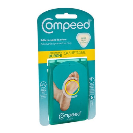 Compeed Επιθέματα για Σκληρύνσεις Μεσαίο Μέγεθος 6 τεμάχια