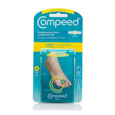 Compeed Callifughi Cerotti Επιθέματα για Κάλους Μεσαία με Σαλικυλικό Οξύ 6 τεμάχια