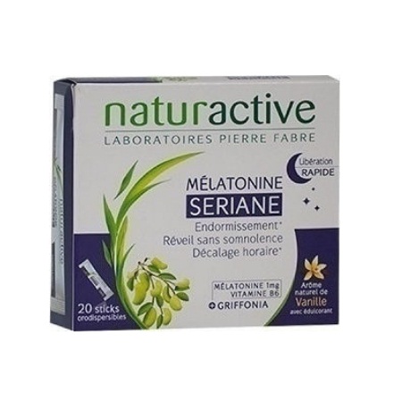 Naturactive Seriane Melatonine Συμπλήρωμα Διατροφής Για Την Αντιμετώπιση Της Αϋπνίας με Μελατονίνη 20 φακελάκια