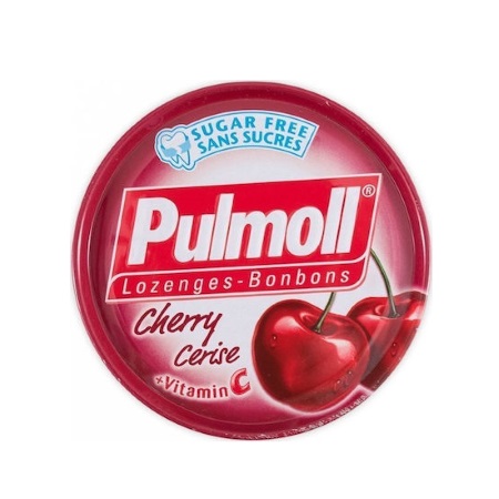 Pulmoll Καραμέλες με γεύση αγριοκέρασο και βιταμίνη C (χωρίς ζάχαρη) 45g