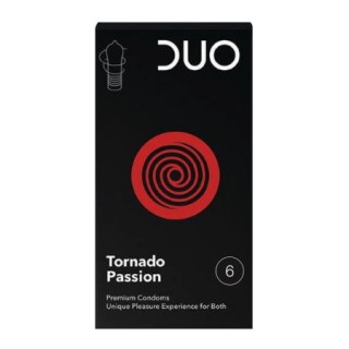 Duo Tornado Passion Προφυλακτικά με ραβδώσεις 6 τεμάχια