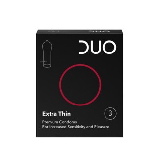 Duo Extra Thin Προφυλακτικό Λεπτό 3 τεμάχια