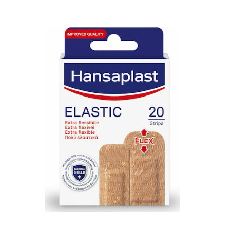 Hansaplast Elastic+ Αδιάβροχο, Πολύ Ελαστικό Επιθέματα Πληγών 20 τεμάχια