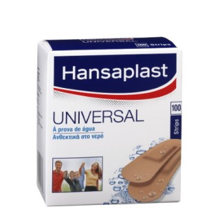 Hansaplast Universal Επιθέματα Ανθεκτικά στο Νερό 3 x 7,2 cm 100 τεμάχια
