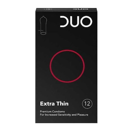 Duo Extra Thin Προφυλακτικό Λεπτό 12 τεμάχια