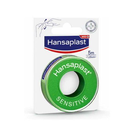 Hansaplast Sensitive Ταινία Στερέωσης 5m x 1,25cm