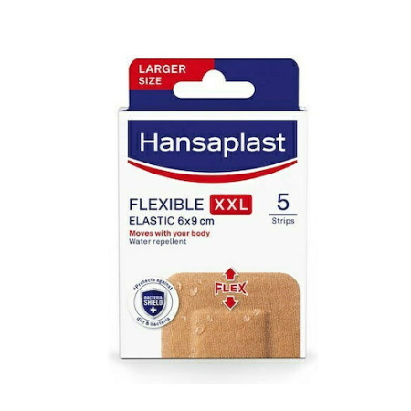 Hansaplast Αδιάβροχα Αυτοκόλλητα Επιθέματα Flexible XXL 9x6cm 5 τεμάχια