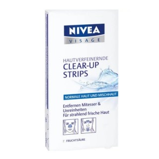 Nivea Visage ClearUp Strips Ταινίες Καθαρισμού για τα Μαύρα Στίγματα για κάθε Τύπο Επιδερμίδας 6 φακελάκια