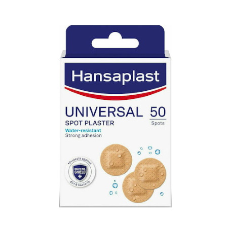 Hansaplast Αδιάβροχα Αυτοκόλλητα Επιθέματα Univesal Bacteria Shield 50 τεμάχια
