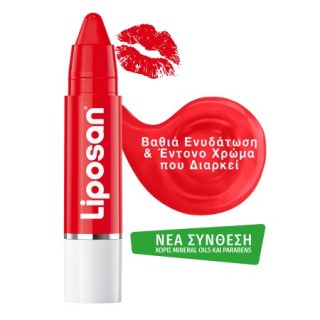 Liposan Crayon Lipstick Poppy Red 3gr