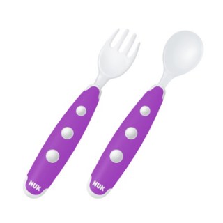 Nuk Easy Learning Εκπαιδευτικό σετ κουτάλι-πιρούνι Mini για μωρά από 8+ μηνών