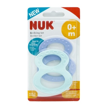Nuk Δακτύλιος Οδοντοφυΐας από 0m+ 2τμχ