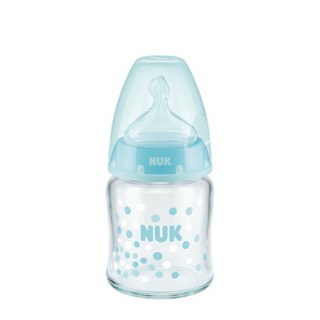 Nuk First Choice Plus Γυάλινο Μπιμπερό με Θηλή Latex από 0-6m 120ml