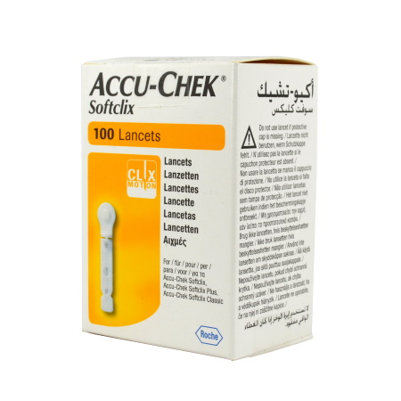 Accu-Chek Softclix Lancets Σκαρφιστήρες Μέτρησης Σακχάρου 100 Τεμάχια