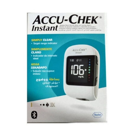 Roche Accu-Chek Instant Μετρητής Γλυκόζης Αίματος και Στυλό Τρυπήματος 1 Τεμάχιο