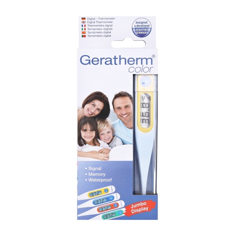 Geratherm Color Θερμόμετρο Ψηφιακό Λευκό 1 τεμάχιο
