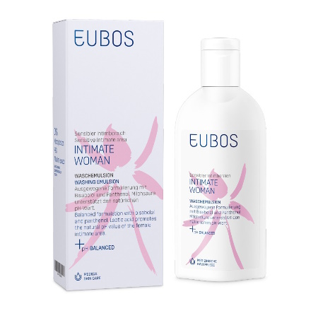 Eubos Intimate Woman Washing Emulsion, Υγρό Καθαρισμού της Ευαίσθητης Περιοχής 200ml