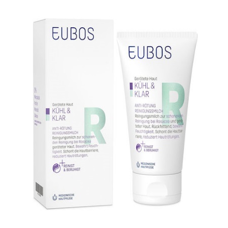 Eubos Cool & Calm Redness Relieving Cream Cleanser Καταπραϋντικό Καθαριστικό Γαλάκτωμα για Απαλό Καθαρισμό του Δέρματος με Ροδόχρου Ακμή 150ml