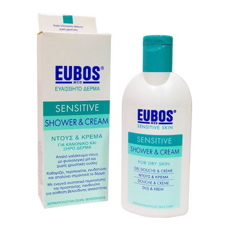Eubos Sensitive Shower & Cream Απαλό Yγρό Kαθαρισμού για Κανονικό/Ξηρό Δέρμα 200ml