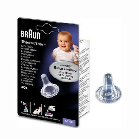 Braun LF40 Ανταλλακτικά Φίλτρα για Θερμόμετρα Αυτιού Braun ThermoScan 40 τεμάχια