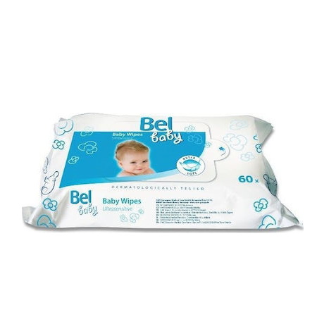 Hartmann Bel Baby Wipes Ultrasensitive Υγρά μαντηλάκια 60 τεμάχια